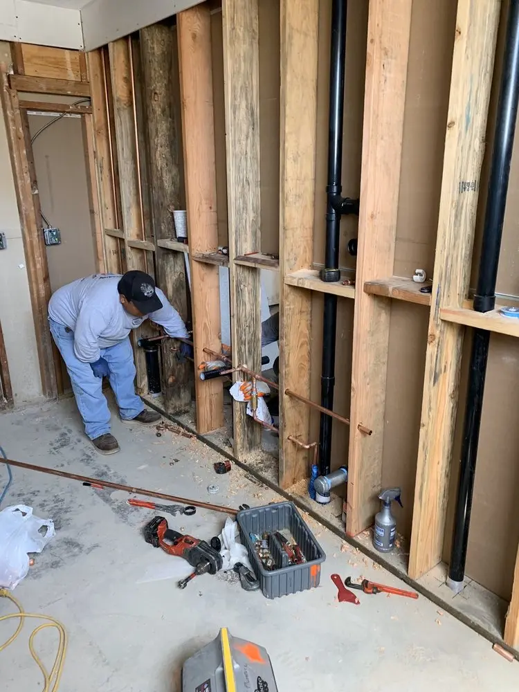 Commercial rough-in plumbing for Water Heater Replacement in Washington